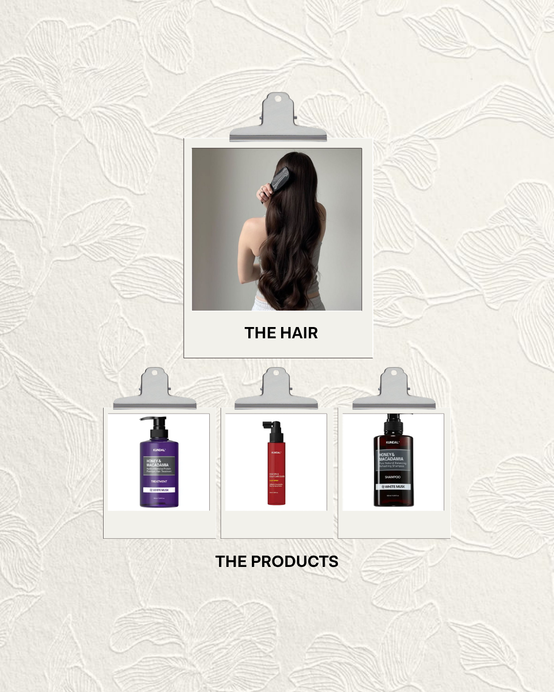 The hair the products